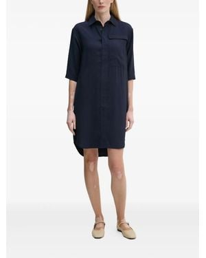 G-Star Pocket Collared Mini Dress - Blue