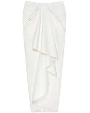 Givenchy Draped Maxi Skirt - White