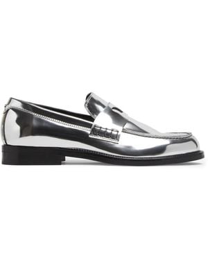 Gcds Wirdo Mirrored-Effect Loafers - White