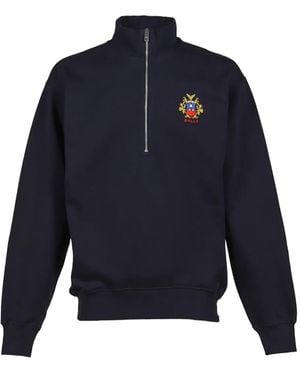 【送料&関税込】Bally Sweatshirt Bally Men's Black St. Moritz Graphic Print Cotton Sweatshirt