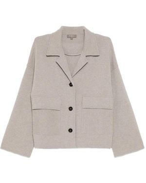 N.Peal Cashmere Giacca Safari - Bianco