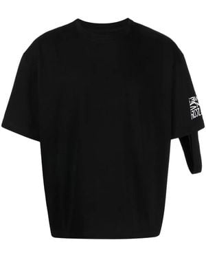 Natasha Zinko スローガン Tシャツ - ブラック