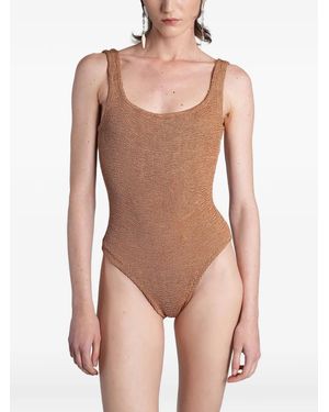 Hunza G Maillot De Bain À Effet Froissé - Pink