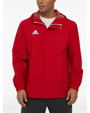 adidas Hooded Zip Jacket - Red