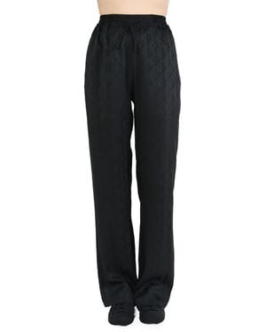 Marine Serre Moon-Print Flared Trousers - Black