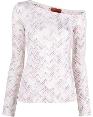 Missoni Maglione Chevron - Rosa