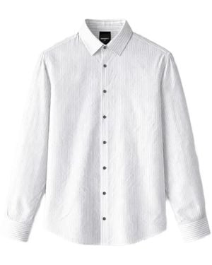 Patrizia Pepe Pinstripe-Print Textured Shirt - White