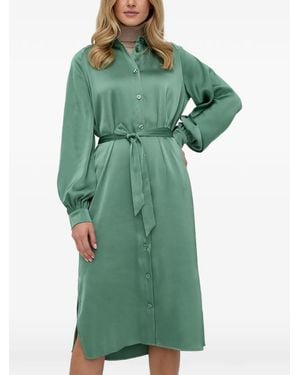 Samsøe & Samsøe Belted Midi Dress - Green