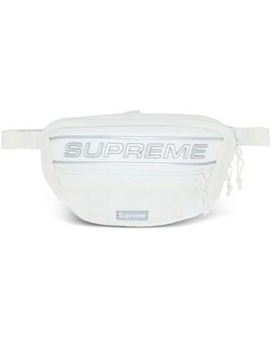 Supreme Marsupio Con Zip E Logo - Bianco