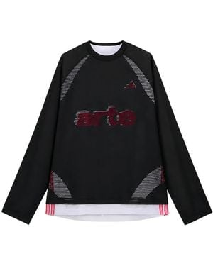 adidas Camiseta Con Logo Estampado De Manga Larga De X Arte Antwerp - Negro