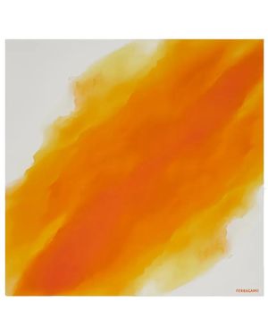 Ferragamo Ombré Square Scarf - Orange