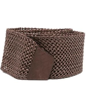 Antonelli Braided Woven Belt - Brown