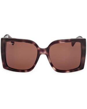 Max Mara Eyewear Square-Frame Sunglasses - Brown