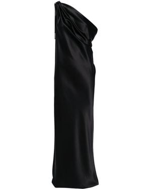Max Mara Opera One-Shoulder Silk Gown - Black