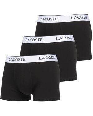 Lacoste Logo-Waistband Boxers (Pack Of Three) - Black