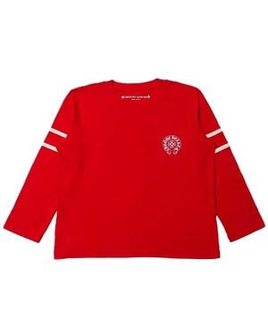 Chrome Hearts Roller Skate Horseshoe Long-Sleeved T-Shirt - Red