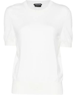 Tom Ford Camiseta De Manga Corta - Blanco