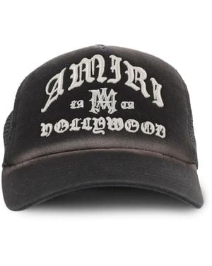 Amiri Hollywood" Trucker Hat - Black