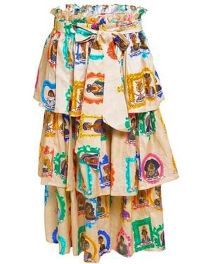 A.nty Story Layered Midi Skirt - White