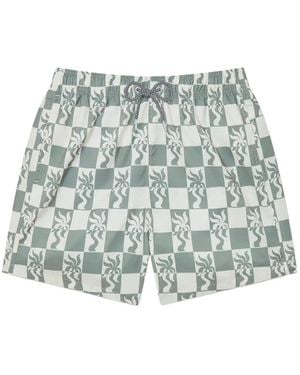 Boardies Badeshorts Mit Grafischem Print - Grün
