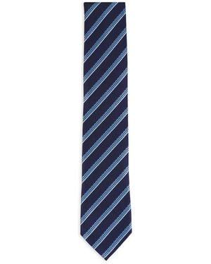 ZEGNA Striped Tie - Blue