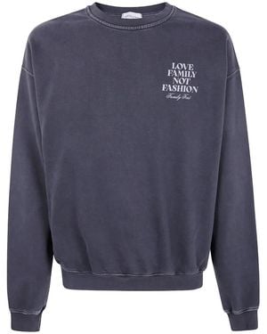 FAMILY FIRST Graphic Sweatshirt - Blue