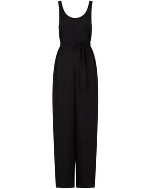 ARMANI EXCHANGE Belted Jumpsuit - Black