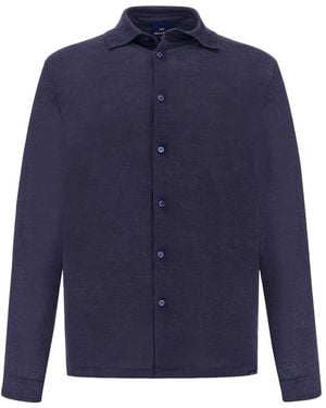 Paul & Shark Linen Shirt - Blue