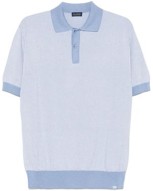 Paul & Shark Knitted Polo Shirt - Blue