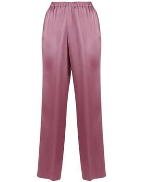 Antonelli Elasticated-waist straight-leg trousers - Rot