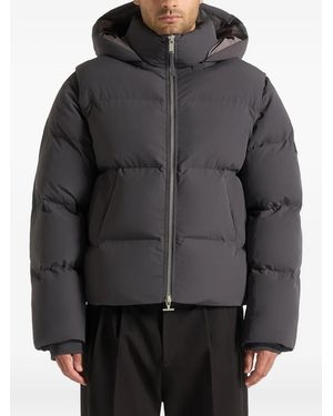 Manière De Voir Eric 2-in-1 Puffer Hooded Jacket - Grey