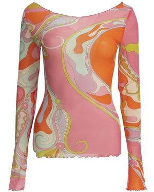EMILIO PUCCI ジオメトリック長袖　トップス　新品 レディース PUCCI トップス (長袖) | オンラインセールは最大56%オフ