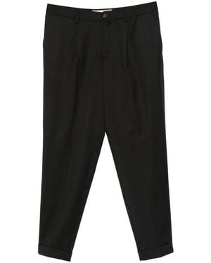 Bonheur Pleated Cuffed Trousers - Black