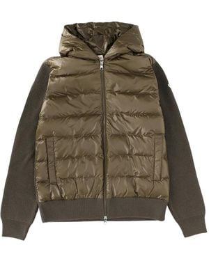 Moncler Kapuzenjacke mit Reißverschluss - Grün