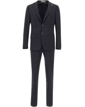 Corneliani Pak Met Twee Knopen - Blauw