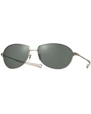 Eyevan 7285 Alps Pilot-Frame Sunglasses - Metallic