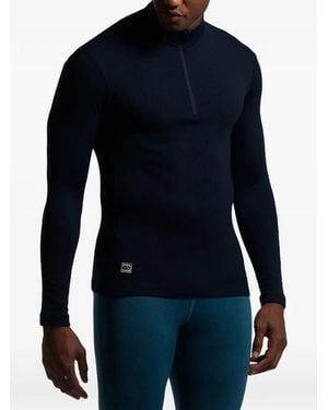 Rewoolution Top Sportivo Con Zip - Blu