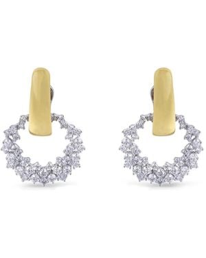 YEPREM Boucles D'Oreilles Pendantes À Diamants - Metallic