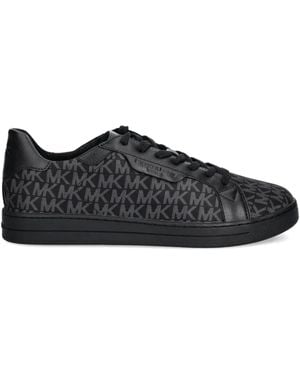 Michael Kors Keating Monogram-Logo Trainers - Black
