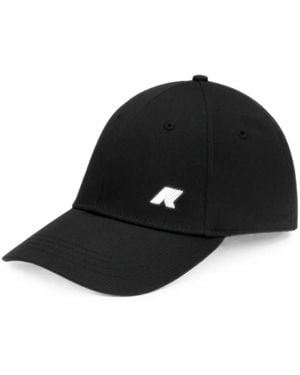 K-Way Lily Logo-Patch Baseball Cap - Black