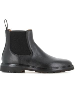 Henderson Elasticated-Side Leather Chelsea Boots - Black