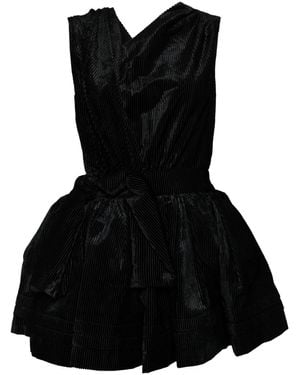 ShuShu/Tong Asymmetric Bow-Detail Dress - Black