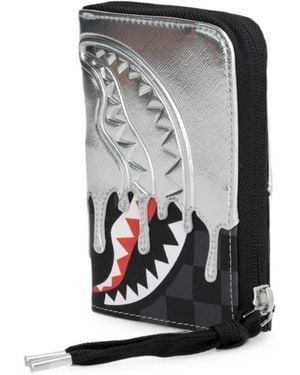 Sprayground Portefeuille Shark À Carreaux - Grey