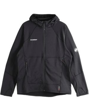 Mammut Taiss Waffle-Textured Hooded Jacket - Black