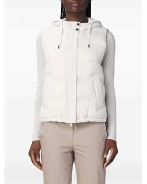 Brunello Cucinelli Padded Hooded Gilet - Natural