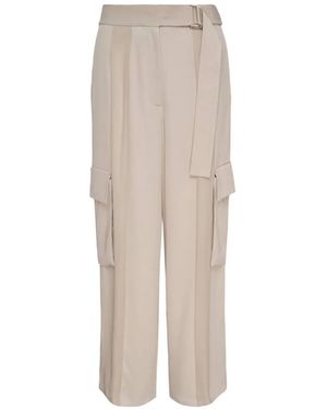 Club21 Collection Belted Stephanie Trousers - White