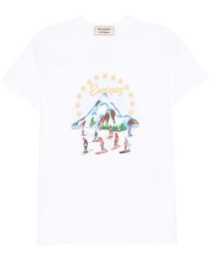 ALESSANDRO ENRIQUEZ T-Shirt À Imprimé Graphique - Blanc