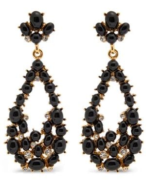 Kenneth Jay Lane Teardrop Stone Earrings - White