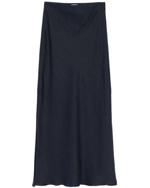 Brunello Cucinelli Line Blend Long Skirt - Blue
