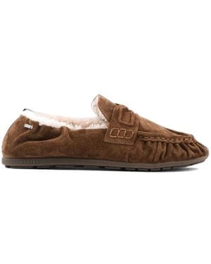 Nubikk Riley Mio Fur-Lined Loafers - Brown
